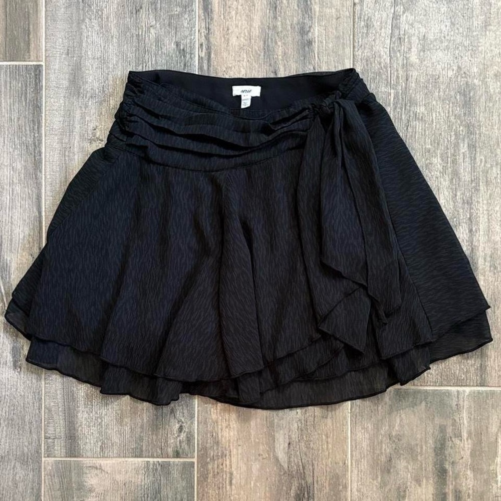 Aerie Black Skater Skirt